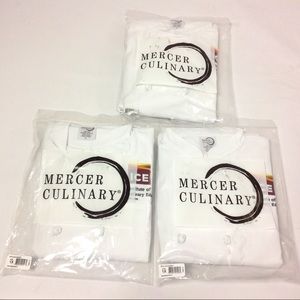 Lot of 3 Genesis Women's Short Sleeve Chef Jacket